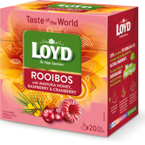 Loyd Rooibos with Manuka Honey, Raspberry & Cranberry (1.7g x 20 Pyramids)